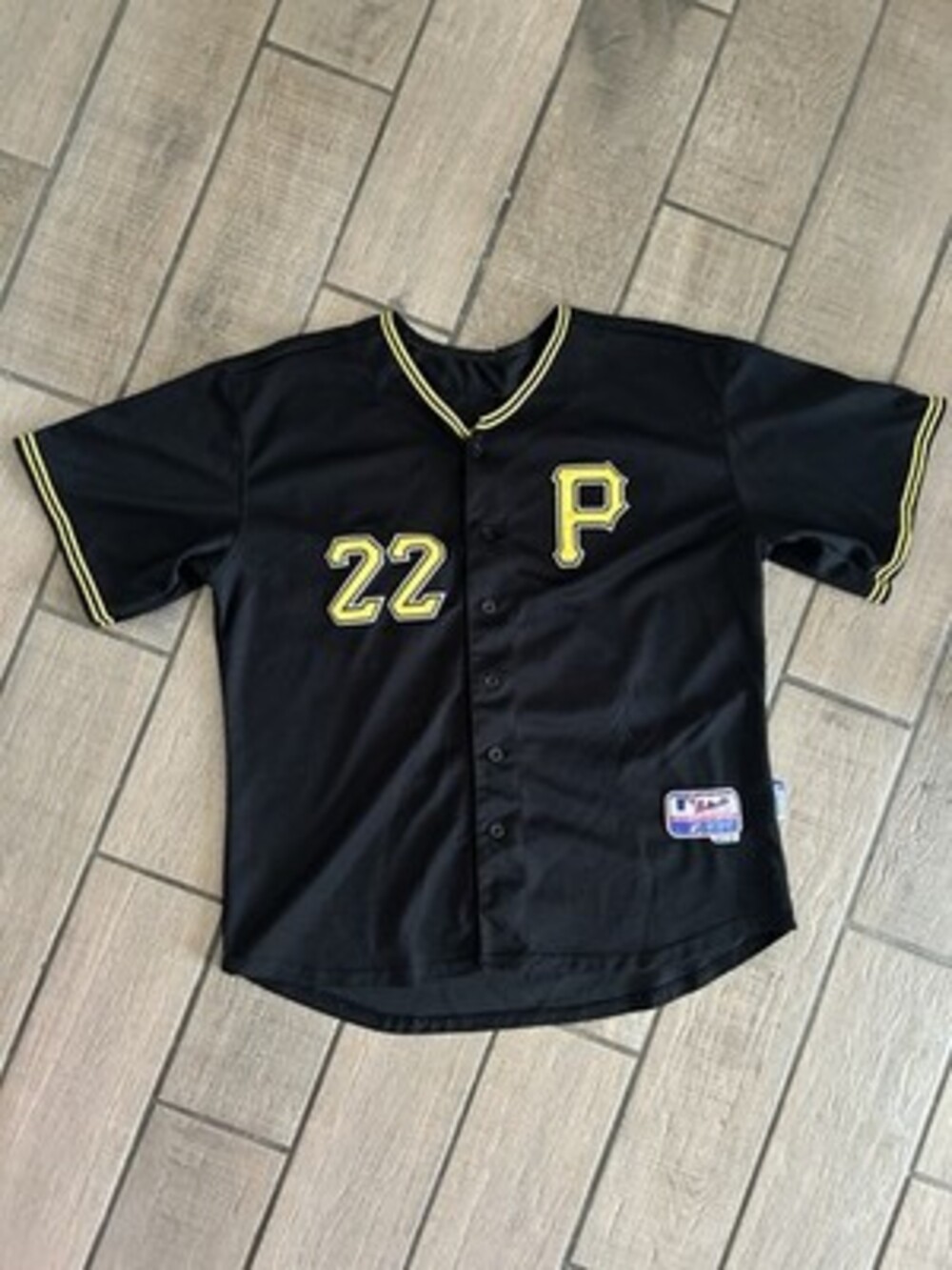 Majestic Authentic Pittsburgh Pirates Andrew McCutchen black alternate jersey